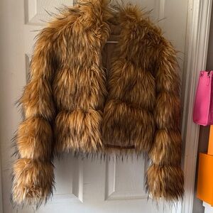Faux Fur Brown Jacket